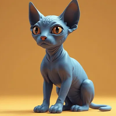 Tượng Mèo Sphinx 3D - Độc Đáo, Đáng Yêu Cho Ngôi Nhà Bạn