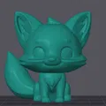 Mô Hình Chibi Fox - Chú Cáo Nhỏ Dễ Thương - Thumbnail 1