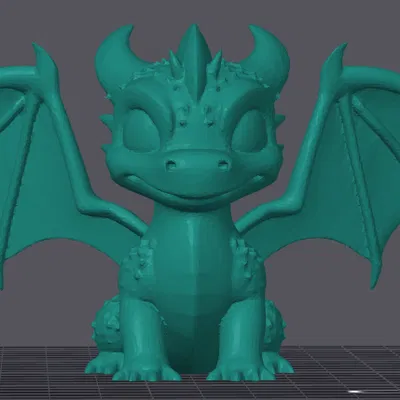 Mô Hình Rồng Chibi 3D Dễ Thương