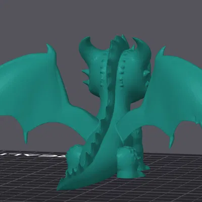 Mô Hình Rồng Chibi 3D Dễ Thương