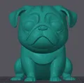 Mô Hình Chó Pug Chibi Dễ Thương - Tải STL Miễn Phí - Thumbnail 1