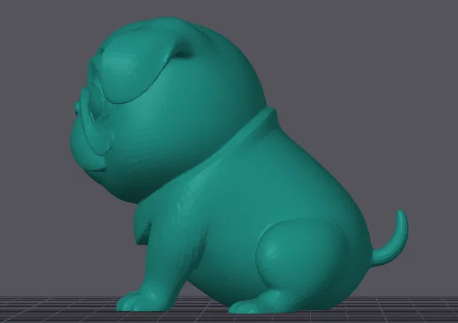 Mô Hình Chó Pug Chibi Dễ Thương - Tải STL Miễn Phí - Image 2