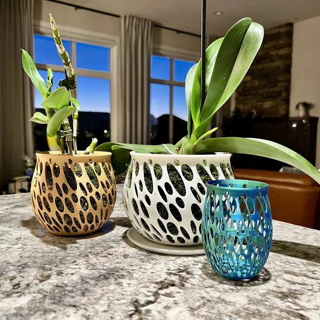 Chậu Lan Hồ Điệp "Orchid Pot" In 3D Tối Ưu Thoáng Khí - Image 1