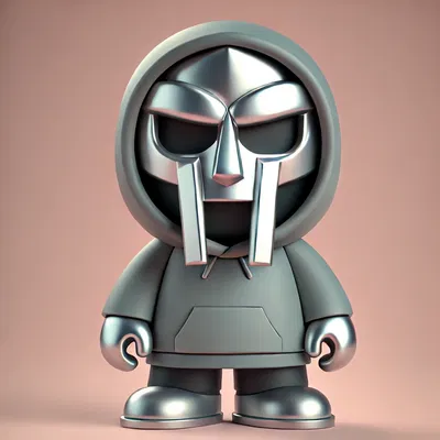 Mô Hình MF DOOM Chibi 3D - Quà Tặng Fan Hip Hop Độc Đáo