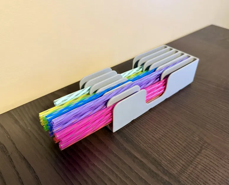 Khay Gridfinity Straw Organizer 2x5 đựng 30 ống hút - Image 1