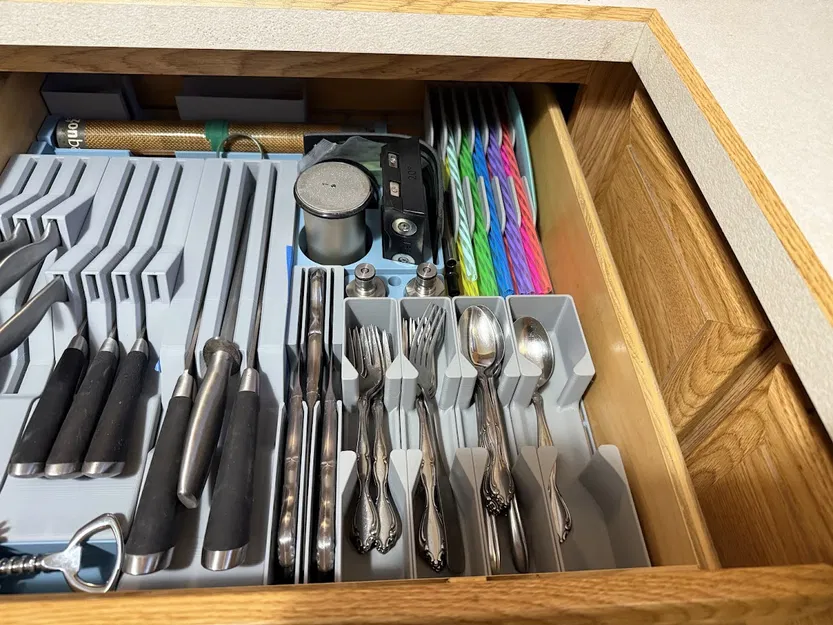 Khay Gridfinity Straw Organizer 2x5 đựng 30 ống hút - Image 3