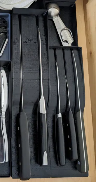 4 Khay Cắm Dao Nhà Bếp Gridfinity (4 Gridfinity Kitchen Knife Blocks) - Image 2