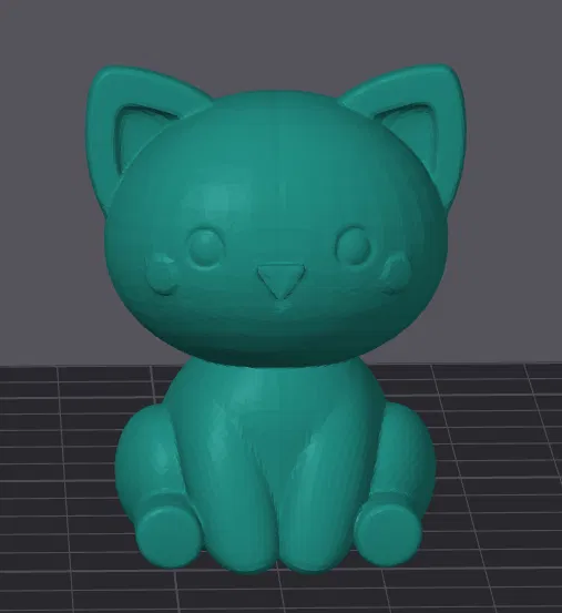 Mô Hình Mèo Chibi Dễ Thương - Tải File STL Miễn Phí - Image 1