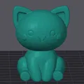 Mô Hình Mèo Chibi Dễ Thương - Tải File STL Miễn Phí - Thumbnail 1
