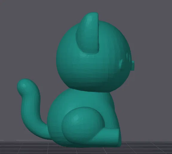 Mô Hình Mèo Chibi Dễ Thương - Tải File STL Miễn Phí - Image 2