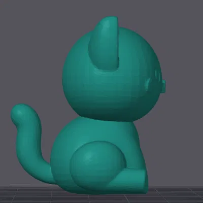 Mô Hình Mèo Chibi Dễ Thương - Tải File STL Miễn Phí