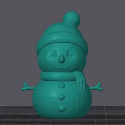 Mô Hình Người Tuyết Chibi 3D - Trang Trí Giáng Sinh Đáng Yêu