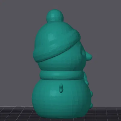 Mô Hình Người Tuyết Chibi 3D - Trang Trí Giáng Sinh Đáng Yêu