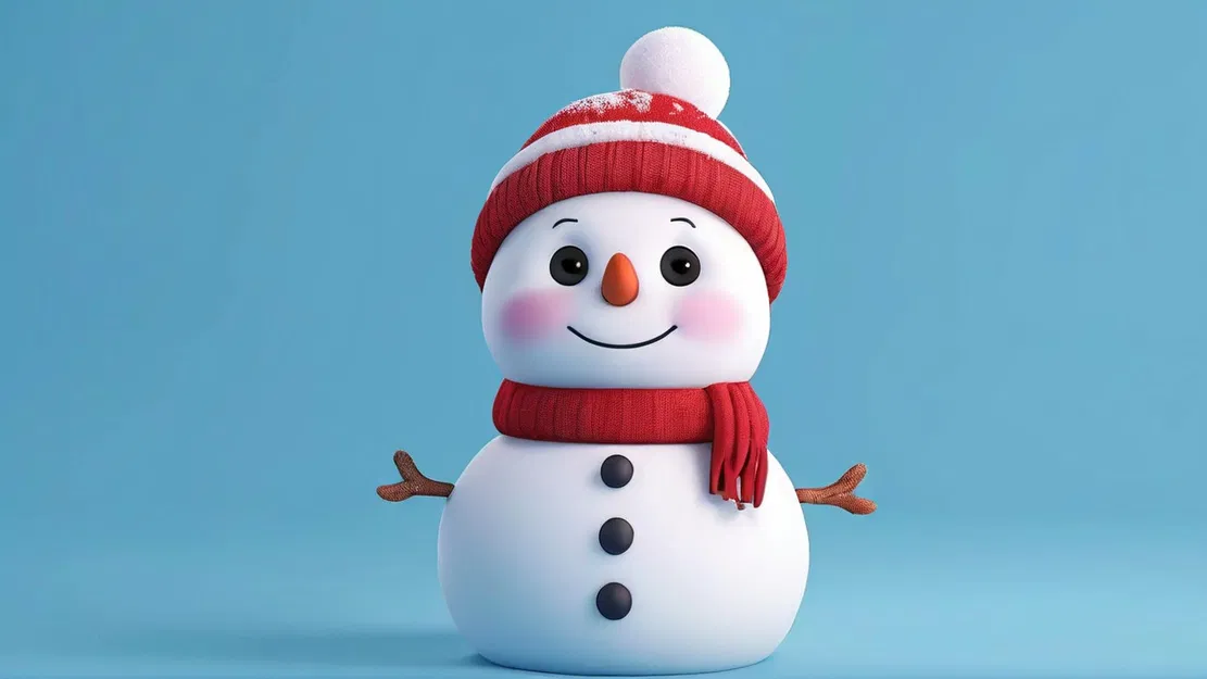 Mô Hình Người Tuyết Chibi 3D - Trang Trí Giáng Sinh Đáng Yêu - Image 3