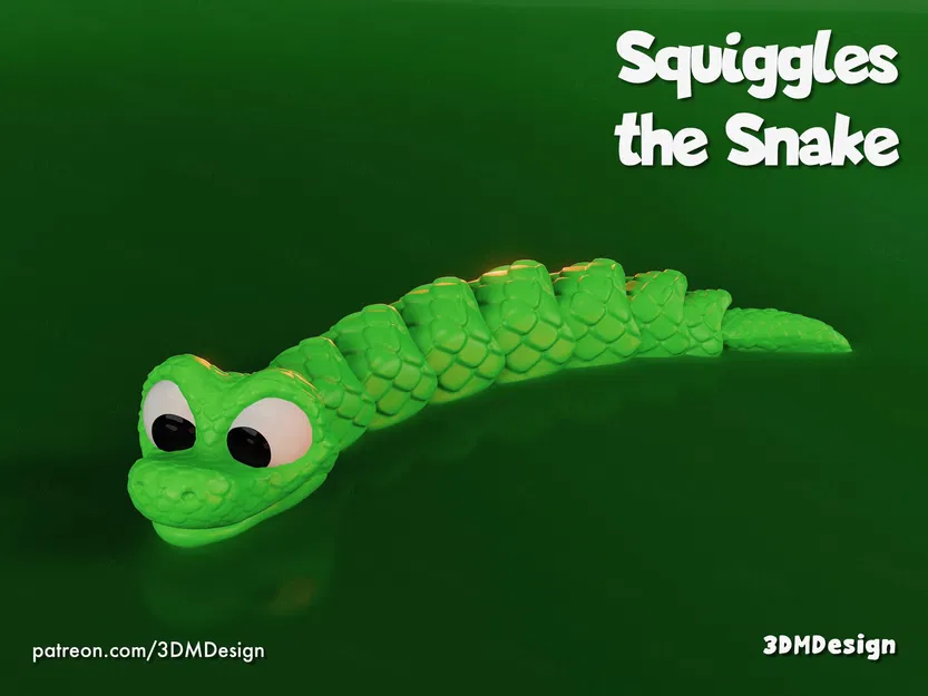 Squiggles – Rắn Articulated (Khớp Nối) Dễ Thương - Image 2