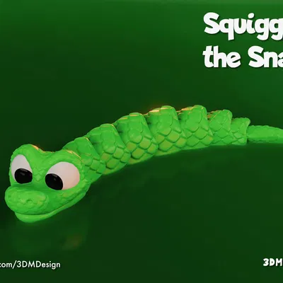 Squiggles – Rắn Articulated (Khớp Nối) Dễ Thương