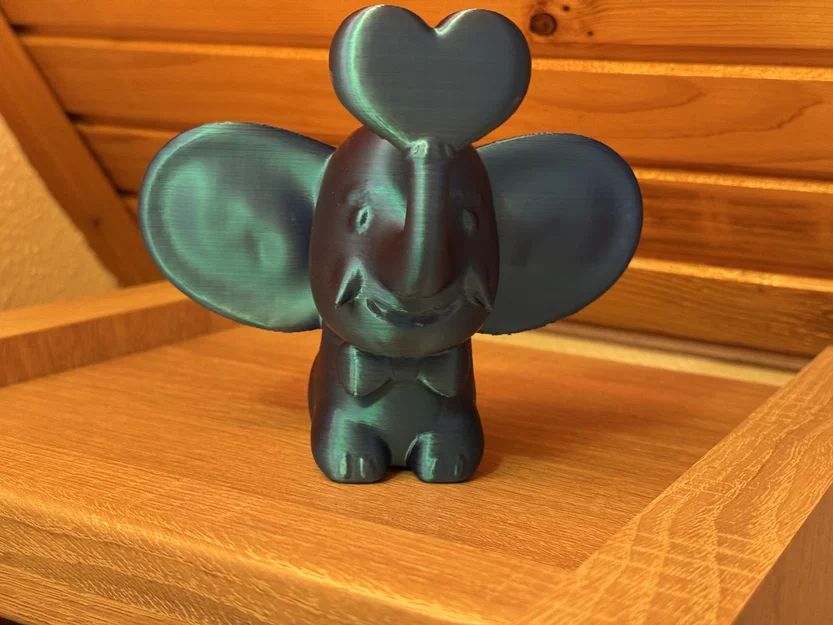 Mô hình Voi Valentine 3D - Quà tặng độc đáo - Image 1