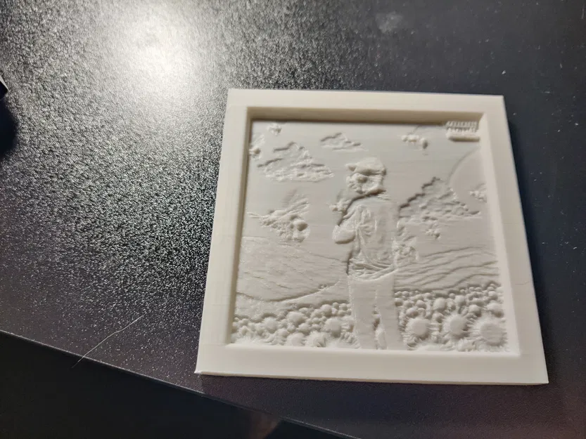 Mô Hình "Flower Boy" Lithophane 3D - Tái Hiện Album Cover Độc Đáo - Image 2