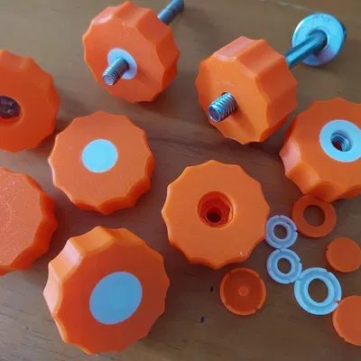 Núm vặn M8, M6, M5 & M4 – kèm nắp chụp che đầu bu-lông hoặc đai ốc