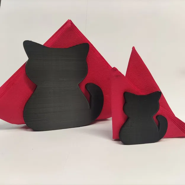 Kẹp Giấy Ăn Hình Mèo 3D Đáng Yêu - Trang Trí Bàn Ăn - Image 1