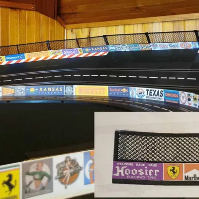 Hàng rào chắn Carrera Slot Car R2 Banked Curve 2/30 (Shoulder) + đoạn thẳng