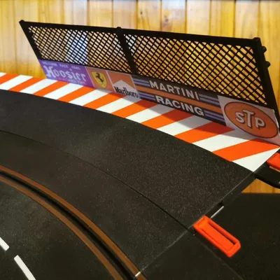 Hàng rào chắn Carrera Slot Car R2 Banked Curve 2/30 (Shoulder) + đoạn thẳng