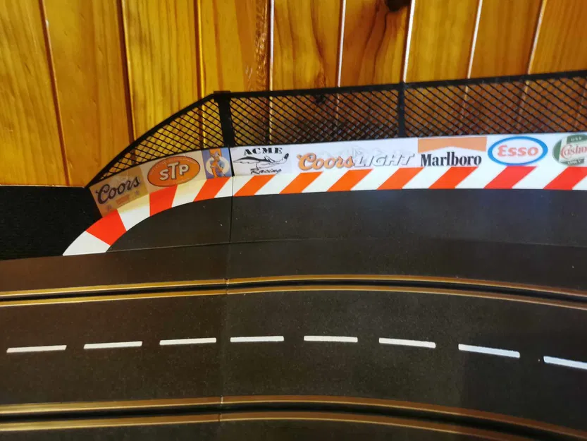 Hàng rào chắn Carrera Slot Car R2 Banked Curve 2/30 (Shoulder) + đoạn thẳng - Image 5