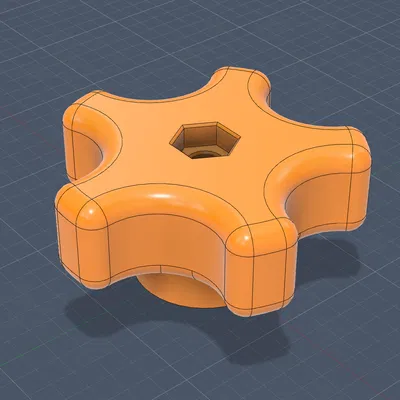 Núm vặn hình sao cao – dùng bulông/ê-cu 1/4" x 20