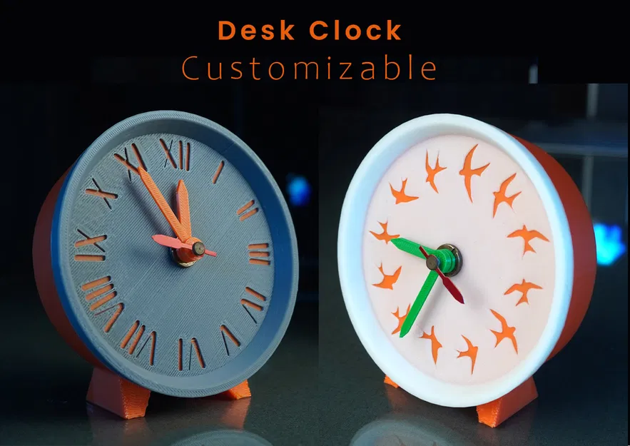 Đồng hồ để bàn tùy biến (Customizable Desk Clock) - Image 1