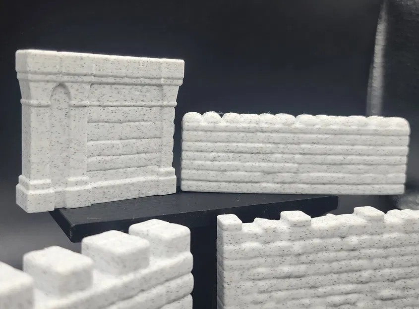 5 Mẫu Tường Đá Mini (5 Stone Wall Miniatures) - Image 2