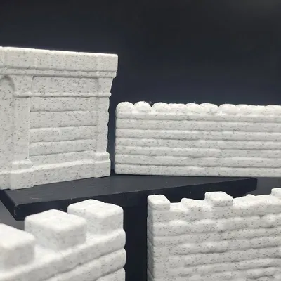 5 Mẫu Tường Đá Mini (5 Stone Wall Miniatures)