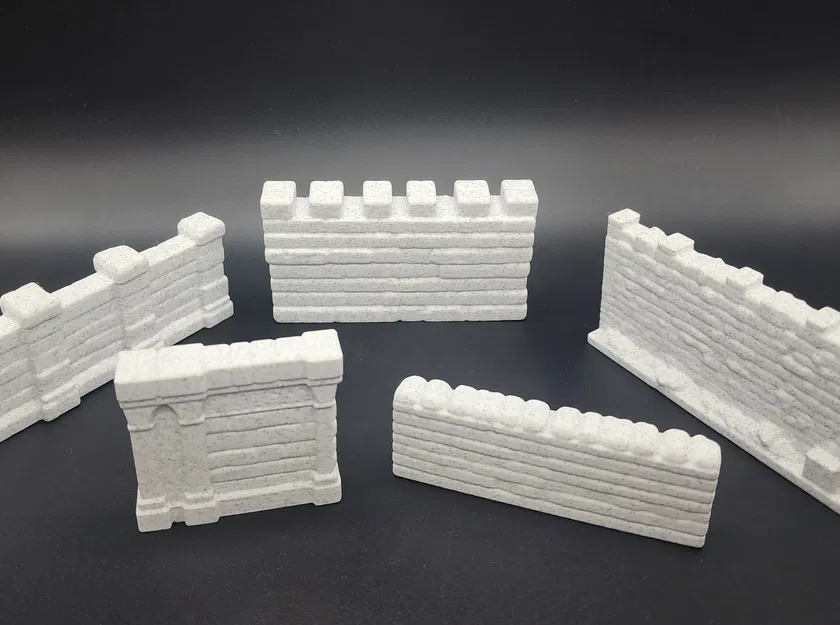 5 Mẫu Tường Đá Mini (5 Stone Wall Miniatures) - Image 3