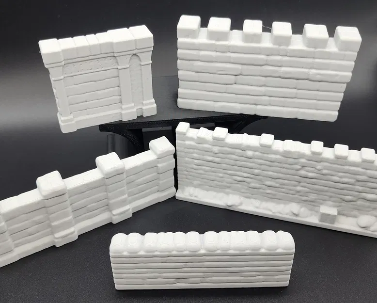 5 Mẫu Tường Đá Mini (5 Stone Wall Miniatures) - Image 5