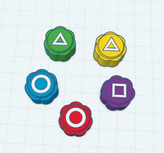 Bộ Gonggi 3D - Đồ chơi cảm hứng Squid Game - Image 4