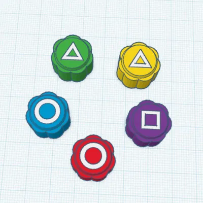 Bộ Gonggi 3D - Đồ chơi cảm hứng Squid Game