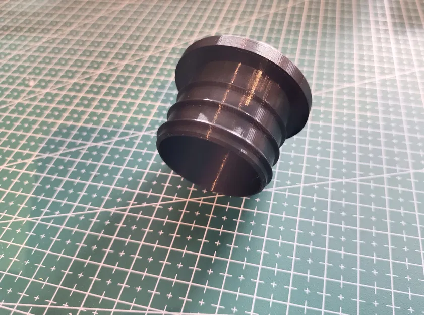 Nút Bịt Ống Kim Loại 50mm In 3D Tiện Lợi - Image 1