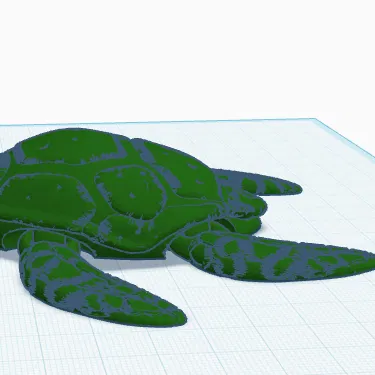 Mô Hình Rùa 3D Biển Có Các Bộ Phận Chuyển Động