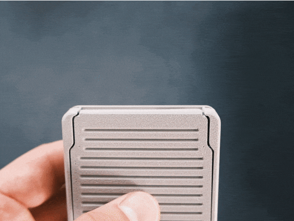 SlideWallet V1 - Ví thẻ cơ chế trượt bật thẻ (snap-fit, 3 phần)