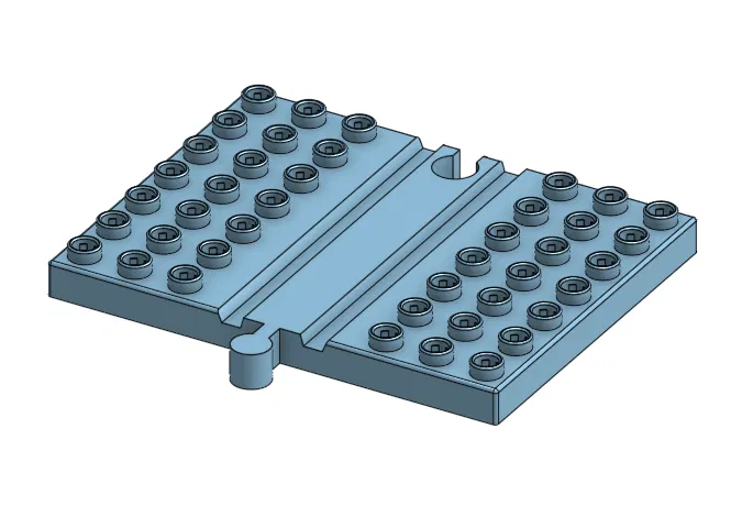 Đầu nối đường ray xe lửa gỗ và LEGO DUPLO - Image 1
