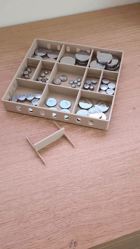 Bộ khay xếp chồng đựng pin & hộp phân loại (Stackable Battery Organizer & Sorting Boxes) - Thumbnail 3