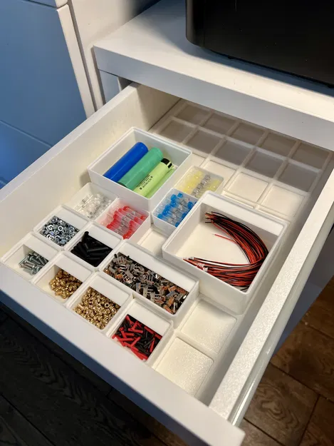 Tấm Đế Gridfinity Sắp Xếp Ngăn Kéo IKEA MICKE Tiện Lợi - Image 1