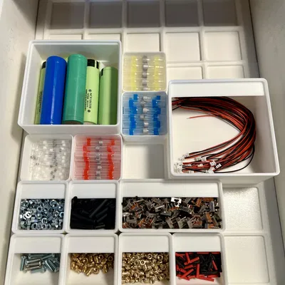 Tấm Đế Gridfinity Sắp Xếp Ngăn Kéo IKEA MICKE Tiện Lợi