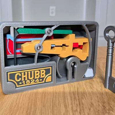 Ổ khóa 1824 Chubb Detector Lock (mô hình hoạt động)