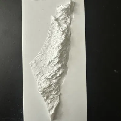Bản đồ địa hình Palestine 3D - Mô hình trang trí độc đáo