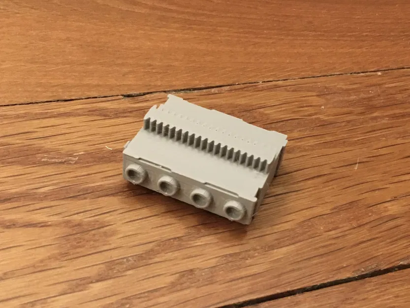 Thanh Ray Thẳng Tàu Điện Lego Monorail Dài 4 Studs (In 3D) - Image 1