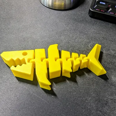 Flexi Shark – Cá mập articulated print-in-place