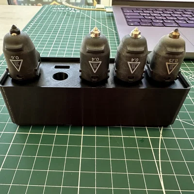 Khay lưu trữ nozzle Flashforge 5M/Pro chuẩn Gridfinity (5 cái)