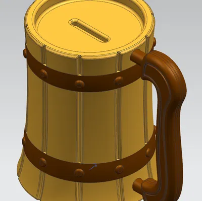 Heo Đất Hình Ly Bia Độc Đáo - Tiết Kiệm Tiền Phong Cách