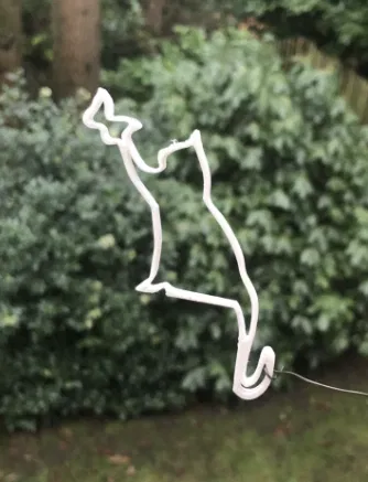 Mô Hình Mèo 3D Line Art Đáng Yêu - Tùy Chỉnh Kích Thước - Image 1