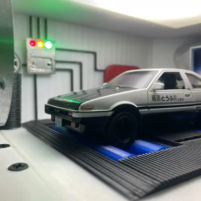 Diorama Dyno AE86 1:32 chức năng: Engine Sound & Wind Tunnel